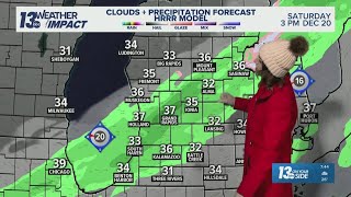 13 ON YOUR SIDE Forecast: Wintry mix, warmer into Saturday