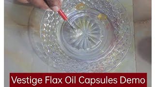 Vestige flax oil Capsules uses Demo in Telugu