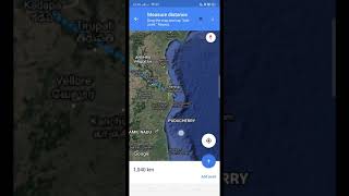 10 Seconds and measure 10000 air distance with Google map. How to measure air distance between two p