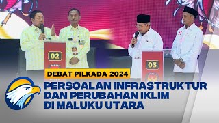 Aliong-Sahril dan Kasuba-Basri Debat Soal Infrastruktur dan Perubahan Iklim di Maluku Utara