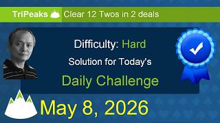 Microsoft Solitaire Collection: TriPeaks - Hard - May 8, 2026
