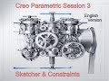 Design Travel | Creo Parametric series | Sketcher and Constraints | English version | session 3