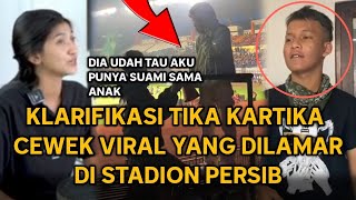 Panas! Klarifikasi Tika Kartika Cewek Yang Dilamar Di Stadion ternyata Punya Suami \