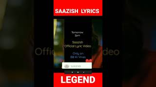 Dhindhora Web series song SAAZISH Lyrics on @BB Ki Vines #shorts #saazish #saazishsong#dhindhora