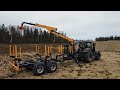 custom made extra long frame on oniar 346re 4wd with nokian 710 40 22 5 wheels u0026 oniar 10200 crane