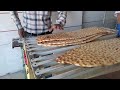 Sangak bread is a popular bread in our country|Baking Sangak bread using a machine oven