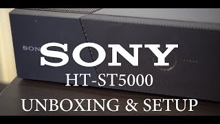 Sony HT-ST5000 Atmos Soundbar Unboxing Setup and First Impressions | Dolby Atmos | DTS-X