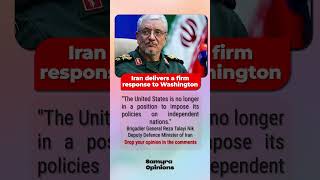“Iran’s Strong Response to Washington – Bold Statement Goes Viral! #trendingnow #geopolitics