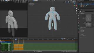 Blender 2.8 Walk Cycle - Gingerbread animation Part 6