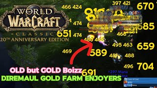 WOW Anniv: OLD but GOLD | Mage AOE solo Diremaul East DME - WOW Classic Gold Farm