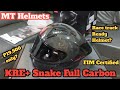 KRE+ Full Carbon Race Track Ready FIM Certified Helmet | MT Helmets Flagship #helmets #mthelmets