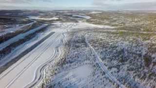 Drone footage of the Nokian White Hell in Ivalo - rezulteo