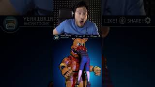 @markiplier  reacts to the animated Bite of 83 Fredbear animation by Yerribrine