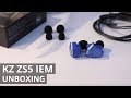 KZ ZS5 IEM EARPHONES UNBOXING - Best budget in ear headphones 2017