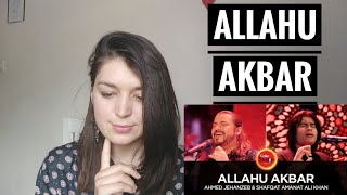 ALLAHU AKBAR REACTION | Coke Studio Season 10 | Ahmed Jehanzeb & Shafqat Amanat
