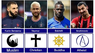 Religion Of Famous Football Players. Christian . Muslim . Buddha . Atheist
