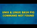 Unix & Linux: bash: pig: command not found