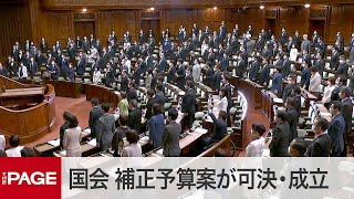 【国会中継】参院本会議　補正予算案が可決・成立　一律10万円支給策など盛る（2020年4月30日）