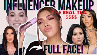 FULL FACE Using INFLUENCER Makeup! Tati, Manny MUA, Laura Lee, Jaclyn Hill, Christen Dominique!