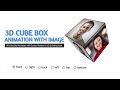 CSS 3D Cube Box with Image Animation | Custom Rotation
