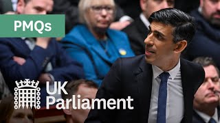 Prime Minister's Questions (PMQs) - 22 February 2023