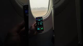 Recording the takeoff speed of a Boeing 737-800 aircraft