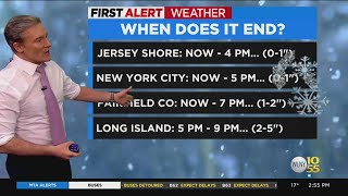 First Alert Weather: 3 p.m. 1/29 Saturday Winter Storm Forecast