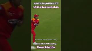Asif Ali Bowling to Sharjeel Khan in Pakistan Super League | #shorts #psl7 #hblpsl7