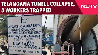 Telangana News | At Least 8 Workers Feared Trapped As Tunnel Collapses In Telangana