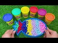 satisfying asmr how to make rainbow slime bathtub from mixing candy in three bathtub cutting video