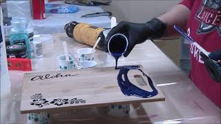 #547 Freehand Carving Bamboo + Epoxy Waves