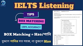 IELTS Listening Tips and Tricks in Bangla | Tips for Box Matching in IELTS Listening | Jibon IELTS