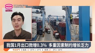 我国1月出口微增0.3% 多重因素制约增长乏力【2025.02.21 八度空间早晨新闻】