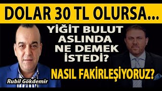 DOLAR 30 TL OLURSA! YİĞİT BULUT ASLINDA NE DEMEK İSTEDİ? NASIL FAKİRLEŞİYORUZ? EKONOMİ - POLİTİK