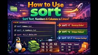 How to Use sort – Sort Text, Numbers & Columns in Linux!