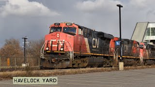 CN 309 CN 2704 GE C44-9W at Cobourg Ontario