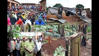 VURUGU ZAIBUKA KATIKA MAZISHI YA BIBI ANAYEDAIWA KUMZIKA MTOTO AKIWA AMEMSIMAMISHA