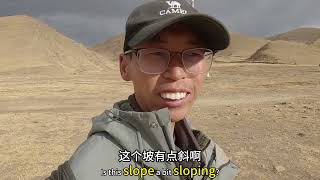 单车骑行中国1208天，一路向西向着西藏阿里无人区出发，没想到晚上露营下大雪了