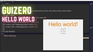 Python - guizero 1 helloworld