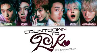 P1Harmony (피원하모니) - Countdown To Love Color Coded Lyrics (han/rom/eng)