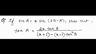 Sum on Trigonometry