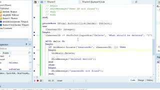Deleting data in a database - Delphi Tutorial (Part 51)