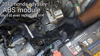 honda odyssey abs module replacement, sinking brake pedal