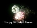 happy birthday aiman