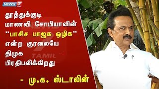 தூத்துக்குடி மாணவி சோபியாவின் \