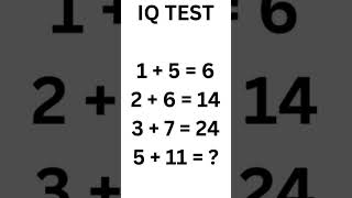 🔴☠️#IQ #Test #iqtrick #mathematics #mat....