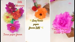 DIY paper flower easy ll step by step tutorial for beginners. #homemadepapercraft
