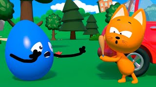Bad Eggs - New Meow Kitty`s games - Learning Colors  and Best Nursery Games for