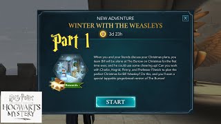 Harry Potter Hogwarts Mystery: Winter with the Weasleys Tlsq: Part 1 of 4. Enjoy.