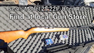 Sears Model 25 22lr. Rare Find